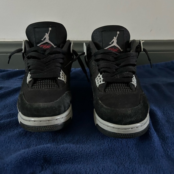 Air Jordan 4 Retro SE “Black Canvas” Size 9 - Picture 2 of 7